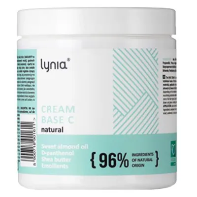 Lynia Cream Base C Natural , Lekki nawilżający krem bazowy z witaminami B5 i E