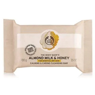 The Body Shop Almond Milk & Honey, Soothing & Caring Cleansing Bar (Mydło oczyszczające `Mleko migdałowe i miód`)