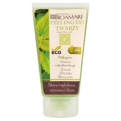 Bioamare Peeling do twarzy do skóry trądzikowej, mieszanej i tłustej `Pokrzywa `