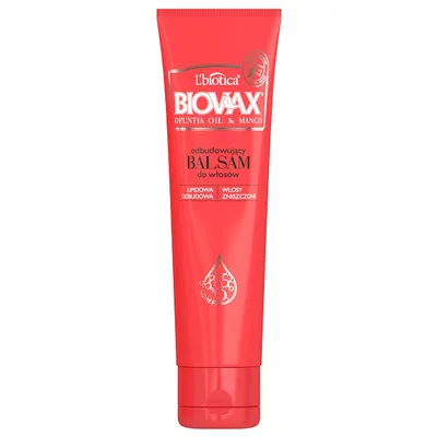 L'biotica Biovax Opuntia Oil & Mango, Balsam odbudowujący