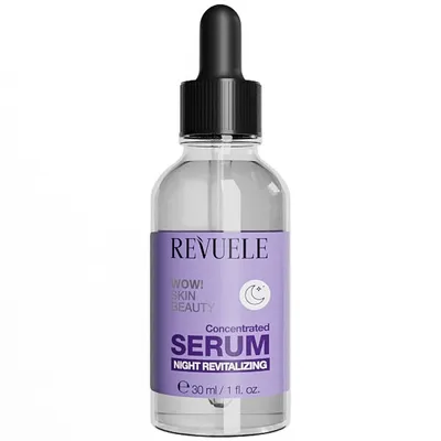 Revuele Wow! Skin Beauty, Night Revitalizing Concentrated Serum (Serum rewitalizujące do twarzy na noc)