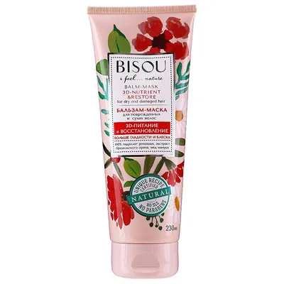 Bisou I Feel Nature, Balm-Mask 3D-Nutrien & Restore (Balsam-maska do włosów zniszczonych i suchych `Odżywienie i odbudowa 3D`)