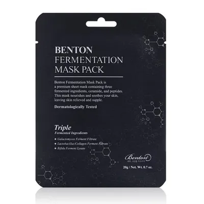 Benton Fermentation Mask Pack (Odżywcza maska w płachcie)