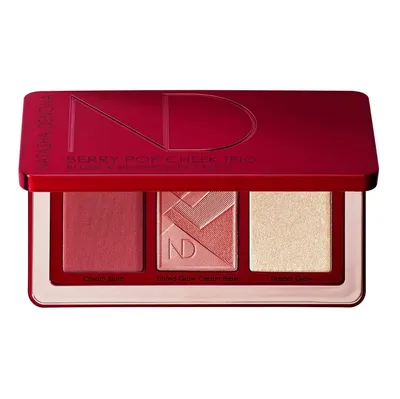 Natasha Denona Berry Pop,Cheek Trio, Blush & Highlighter Palette (Paleta do makijażu)