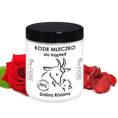 e-Fiore Kozie mleko do kąpieli `Dolina różana`