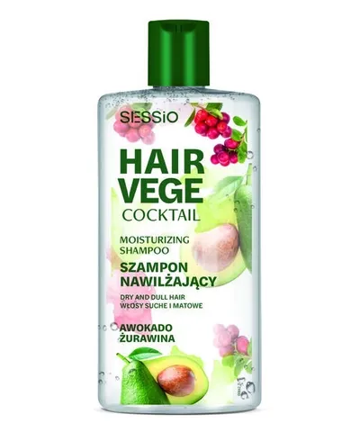 Sessio Hair Vege Cocktail, Moisturizing Shampoo (Nawilżający szampon do włosów 'Awokado & Żurawina')