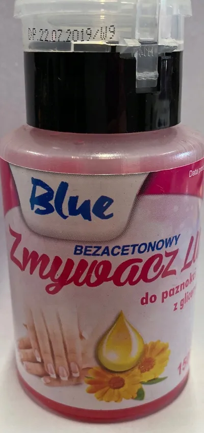 Blue Lux, Bezacetonowy zmywacz do paznokci z gliceryną