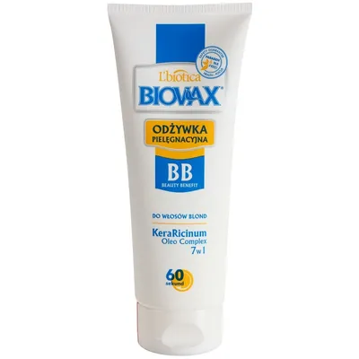 L'biotica Biovax BB Beauty Benefit (Odżywka pielęgnacyjna 60 sekund do włosów blond)