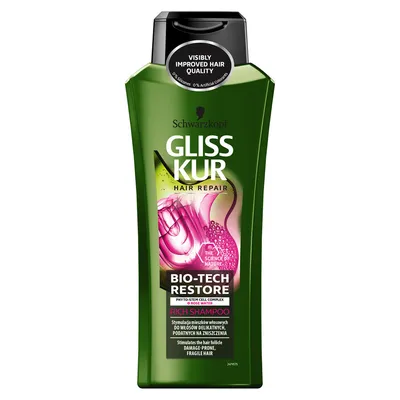 Schwarzkopf Gliss Kur Bio-Tech Restore, Rich Shampoo (Szampon do włosów)