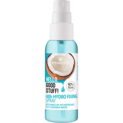Essence Hello, Good Stuff!, 48h Hydro Fixing Spray (Nawilżający spray utrwalający)