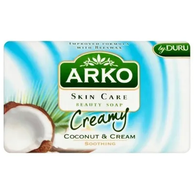 Arko Skin Care, Creamy, Coconut & Cream Soap Bar (Mydło w kostce z kokosem i kremem)