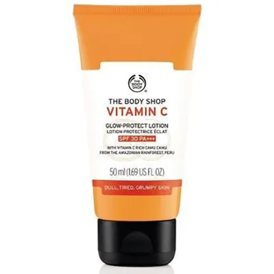 The Body Shop Vitamin C, Daily Moisturiser SPF 30 [Vitamin C Glow-Protect Lotion SPF 30 PA +++] (Nawilżający krem na dzień - wysoka ochrona [Rozjaśniający balsam do twarzy])