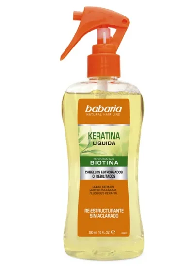 Babaria Natural Cosmetics Keratina Liquida (Odbudowująca keratyna do włosów wzmocniona biotyną)