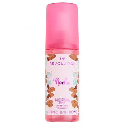 I Heart Revolution Brightening Makeup Fixing Spray Mocha (Rozświetlająca mgiełka utrwalająca makijaż)