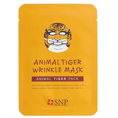 SNP Animal, Tiger Wrinkle Mask (Przeciwzmarszczkowa maska w płachcie `Tygrs`)
