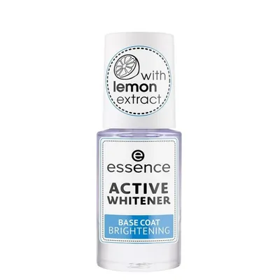 Essence Nail Active Whitener Base Coat (Odżywka-baza rozjaśniająca do paznokci)