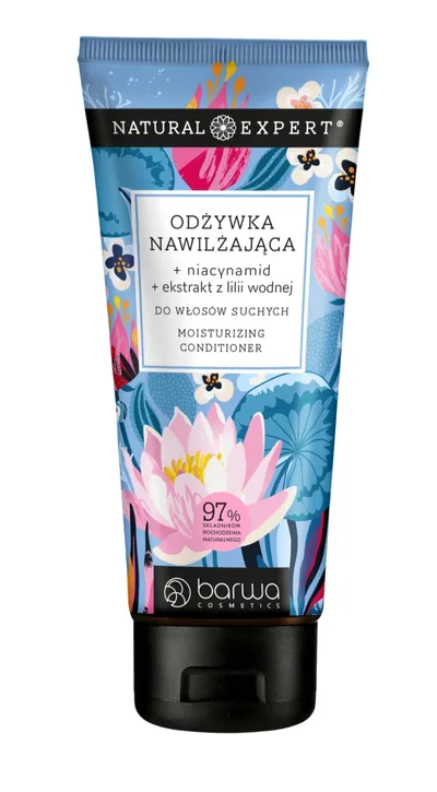 Barwa Natural Expert, Niacynamid i lilia wodna, Nawilżająca odżywka do włosów