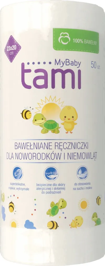 Tami MyBaby, Bawełniane ręczniczki dla noworodków i dzieci
