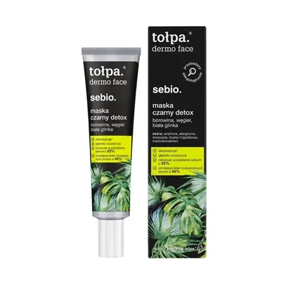 Tołpa Dermo Face, Sebio, Maska czarny detox (nowa wersja)