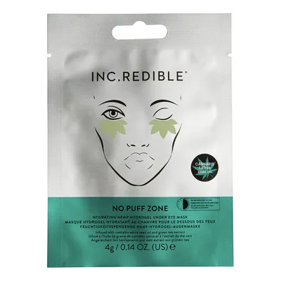 INC.redible No Puff Zone, Hydrating Hemp Hydrogel Under Eye Mask (Maska pod oczy)