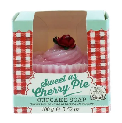 Rose & Co Patisserie de bain, Sweet as Cherry Pie Cupcake Soap (Mydło)
