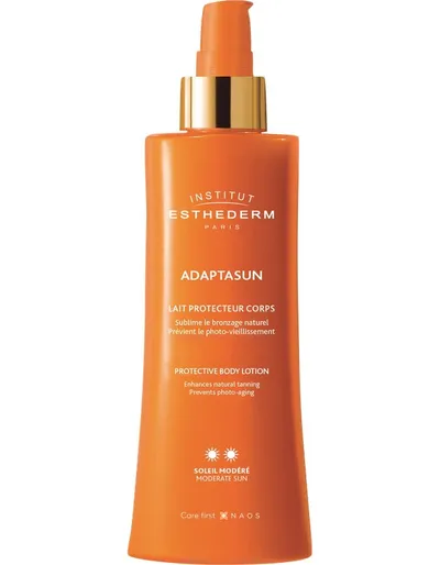 Institut Esthederm Adaptsun, Protective Body Lotion Moderate (Mleczko ochronne do ciała przyśpieszające opalanie, do skóry normalnej)