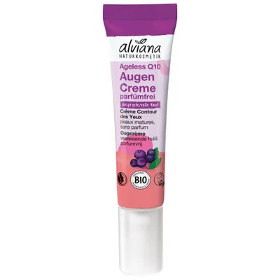Alviana Naturkosmetik Ageless, Q10 Augencreme (Krem pod oczy)