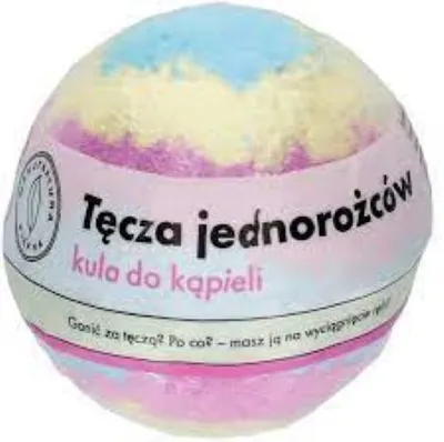 Manufaktura Piękna Kula do kąpieli `Tęcza Jednorożców`