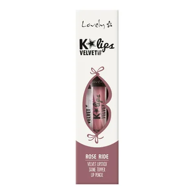 Lovely K-Lips Velvet Lip Kit (Zestaw do makijażu ust.)