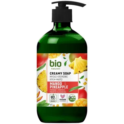 Bio Naturell Mango & Pineapple, Creamy Soap (Mango i ananas, Kremowe mydło w płynie)