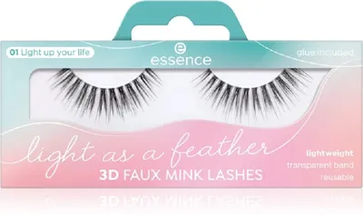 Essence Light as a Feather 3D Faux Mink  01 Light Up Your Life (Sztuczne rzęsy)