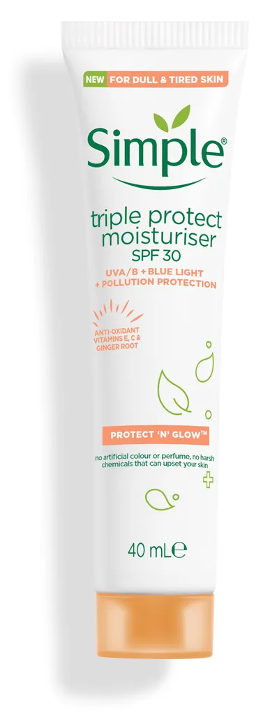 Simple Triple Protect Moisturiser SPF30 (Krem nawilżająco - ochronny z SPF 30)