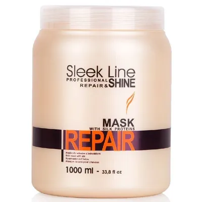 Stapiz Sleek Line, Repair & Shine, Repair Hair Mask with Silk Proteins (Maska do włosów z jedwabiem (nowa wersja))