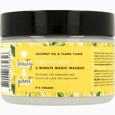 Love Beauty and Planet Hope and Repair, 2-Minute Magic Masque (Maska do włosów zniszczonych z olejem kokosowym i ylang-ylang)