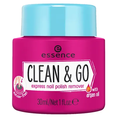 Essence Clean & Go, Express Nail Polish Remover (Zmywacz do paznokci)