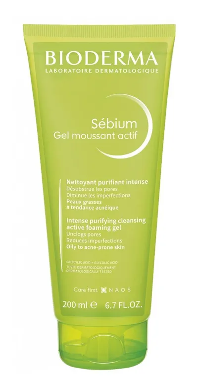 Bioderma Sebium Gel Moussant Actif (Aktywny żel oczyszczający do skóry tłustej, skłonnej do trądziku)