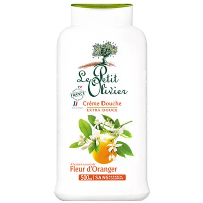 Le Petit Olivier Shower Cream Extra Gentle Orange Blossom (Kremowy żel pod prysznic o zapachu kwiatu pomarańczy)