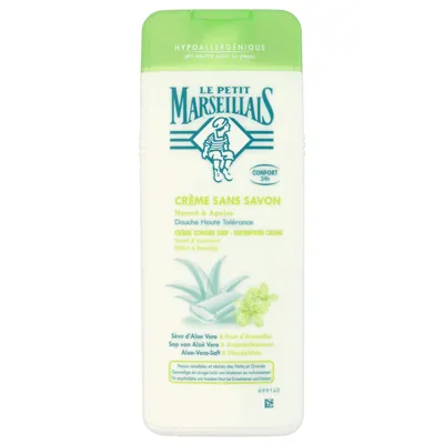 Le Petit Marseillais Creme Sans Savon  Seve d'Aloe Vera et Fleur d'Amadier (Krem pod prysznic `Aloes & kwiat migdała`)