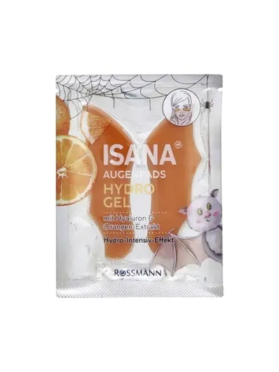 Isana Hydrogel Augenpads mit Hyaluron & Orangen-Extrakt (Hydrożelowe płatki pod oczy)