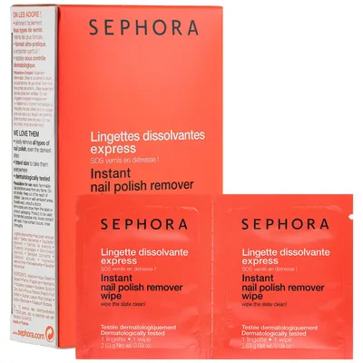 Sephora Express Nail Polish Remover Wipes (Chusteczki z ekspresowym zmywaczem do paznokci)
