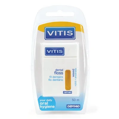 Vitis Dental Floss Waxed (Delikatna nić dentystyczna woskowana)