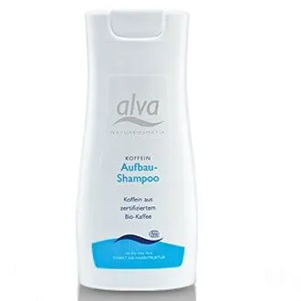 Alva Koffein Aufbau-Shampoo mit Bio - Koffein (Szampon z kofeiną do cienkich włosów)