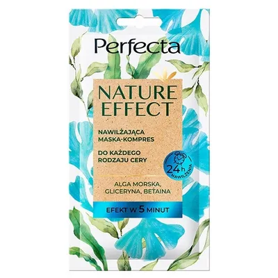 Perfecta Nature Effect, Nawilżająca maska-kompres do każdego rodzaju cery