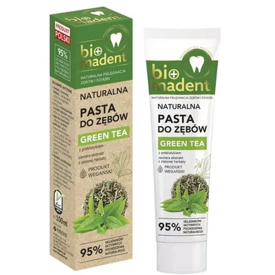 Bio Madent Pasta do zębów `Zielona herbata z prebiotykiem`