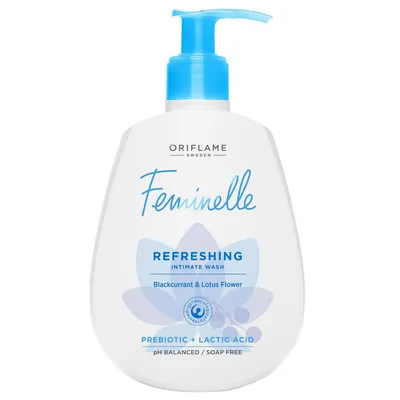 Oriflame Feminelle, Refreshing Intimate Wash (Odświeżający płyn do higieny intymnej z czarną porzeczką i lotosem)