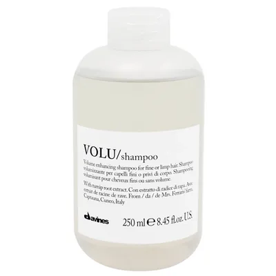 Davines Essential Haircare, Volu Shampoo, Volume Enhancing Softening Shampoo (Nawilżający szampon zwiększający objętość włosów)