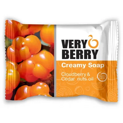 Very Berry Creamy Soap Cloudberry & Cedar Nuts Oil (Kremowe mydło)