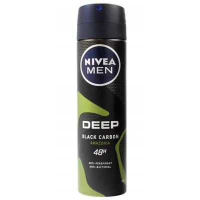 Nivea Men, Deep Black Amazonia Anti-perspirant Spray 48h (Antyperspirant w sprayu)