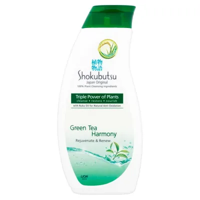Shokubutsu Green Tea Harmony, Shower Gel (Żel pod prysznic z zieloną herbatą)