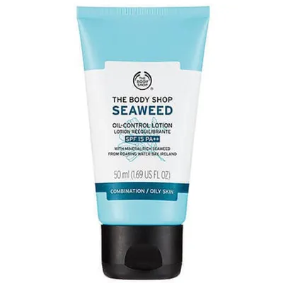 The Body Shop Seaweed, Mattifying Moisture Lotion SPF 15 [SPF 15 PA ++ Seaweed Oil-Control Lotion] (Krem matujący z wyciągiem z wodorostów [Regulujący balsam do twarzy])